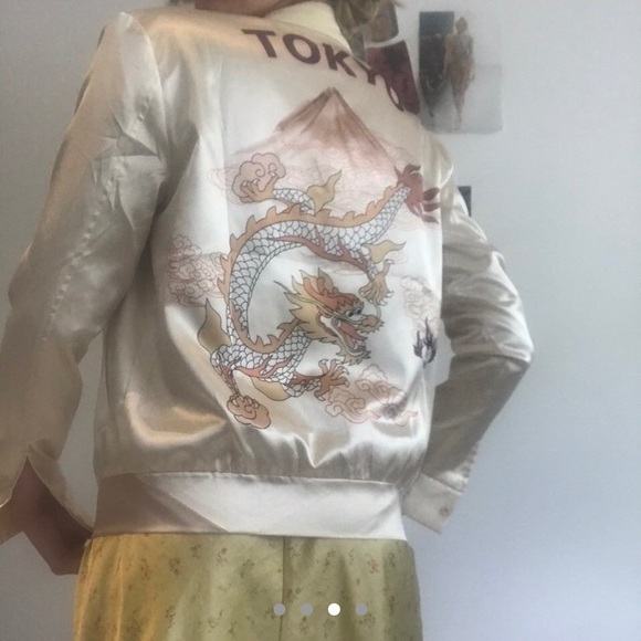 dragon printed bomber jacket - Picture 3 of 4